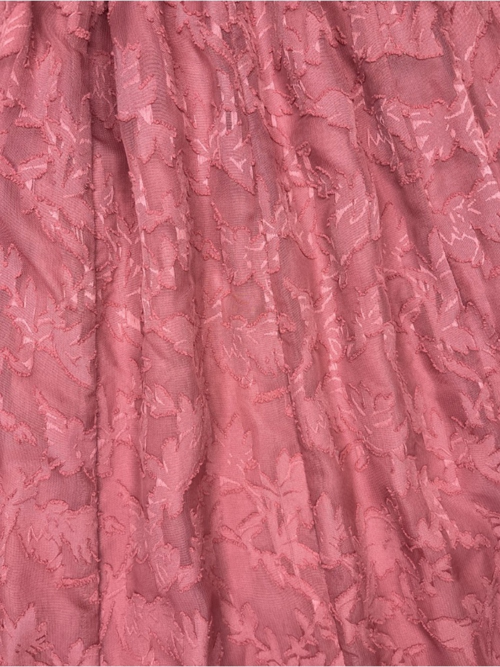 Dusty Rose Polyester Dress with Smocked Bodice small - Picture 4 of 7